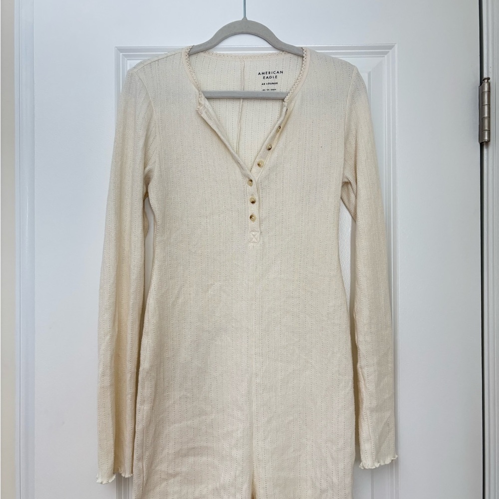 American Eagle Outfitters Ivory Long Sleeve Loungewear/Pajamas fits S/M